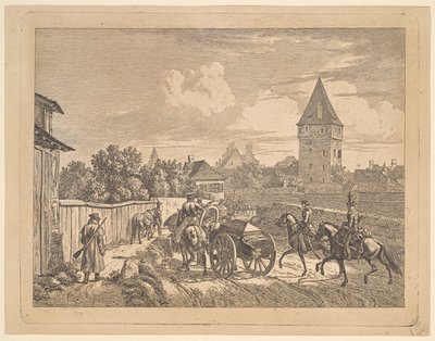 Lancieri Russi che Scortano il Cassone del Reggimento, 1816 da Johann Christian Erhard