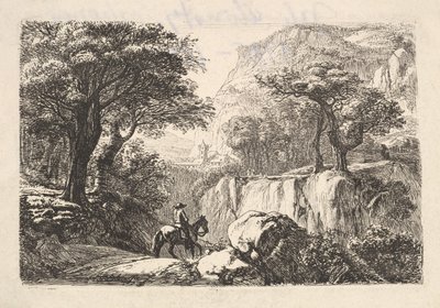Il cavaliere nella gola, XIX secolo da Johann Christian Erhard