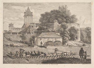Le mura della città di Regensberg, 1817 da Johann Christian Erhard