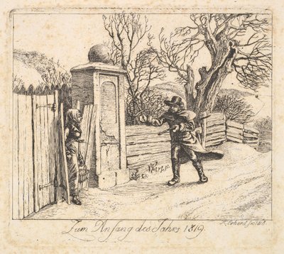 Paesaggio Invernale, 1818 da Johann Christian Erhard