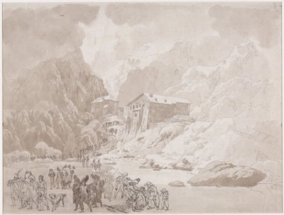 Passaggio dei soldati sul San Bernardo da Johann Christian Ernst Müller