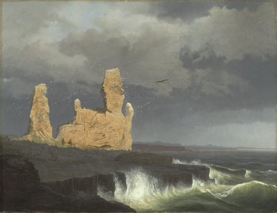 La costa islandese, 1889 da Johann Christian Ezdorf