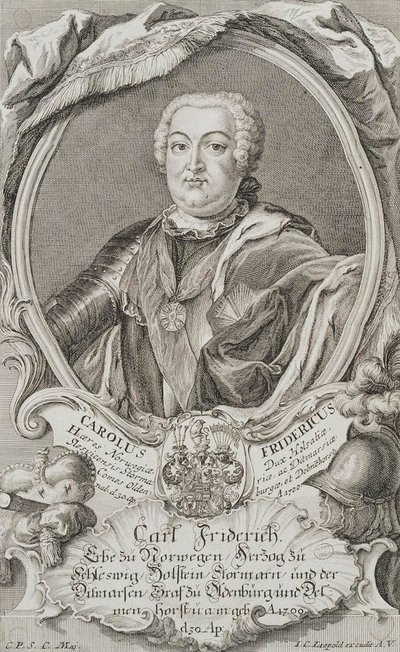 Ritratto del duca Carlo Federico di Holstein-Gottorp da Johann Christian Leopold