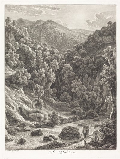 A Subiaco (vicino a Subiaco) da Johann Christian Reinhart