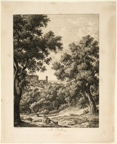 A Tivoli, da Malerisch Radierte Prospekte aus Italien da Johann Christian Reinhart