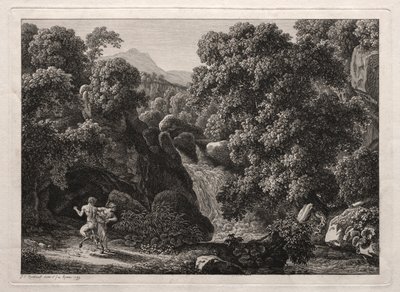 Paesaggio eroico: Il satiro e la ninfa da Johann Christian Reinhart