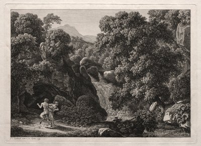 Paesaggio eroico: Il satiro e la ninfa, 1799 da Johann Christian Reinhart
