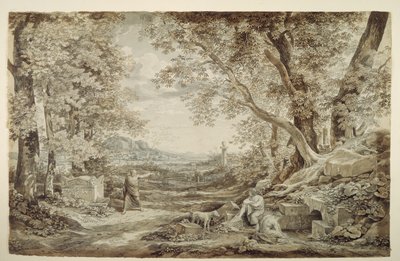 Paesaggio con monumenti antichi («L