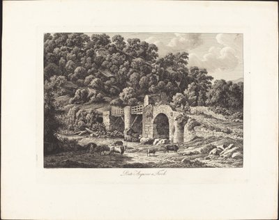 Ponte Acquoreo a Tivoli da Johann Christian Reinhart