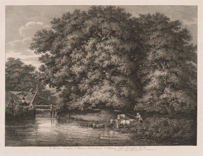 Il mulino alle grandi querce da Johann Christian Reinhart