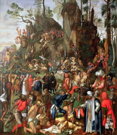 Martirio dei diecimila, copia di un dipinto di Albrecht Durer da Johann Christian Ruprecht