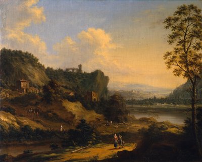 Paesaggio fluviale da Johann Christian Vollerdt or Vollaert
