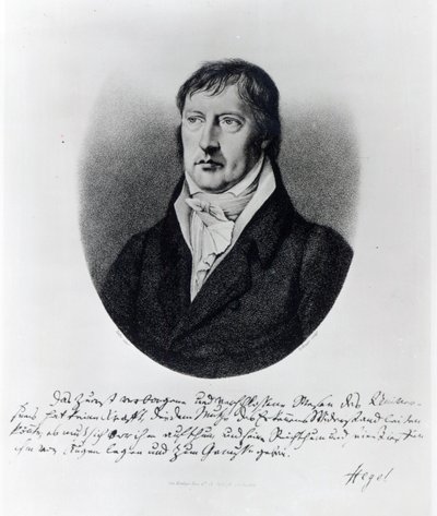Georg Wilhelm Friedrich Hegel, inciso da F.W Bollinger, c.1825 da Johann Christian Xeller