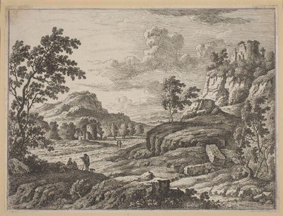 Paesaggio con Due Torri Rovine da Johann Christoph Dietzsch
