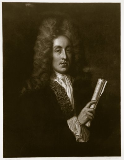 Ritratto di Henry Purcell (1659-95) inciso da George J. Zobel (1810-81) da Johann Closterman