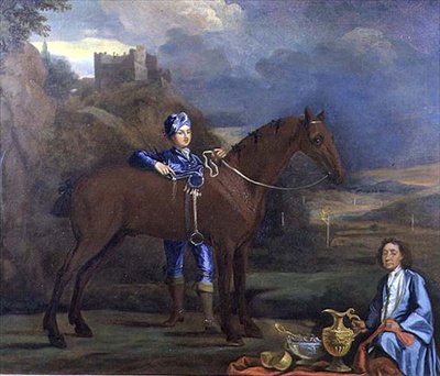 Ritratto di un Cavallo da Corsa e Fantino, c.1690 da Johann Closterman