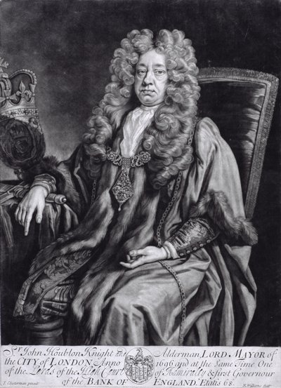 Sir John Houblon (1632-1711) inciso da R. Williams da Johann Closterman