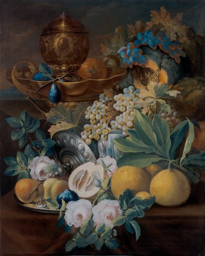 Natura morta con frutta e fiori da Johann Conrad Eichler