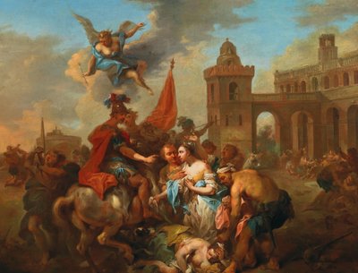 Romolo e Ersilia, ca 1764-1765 da Johann Conrad Seekatz