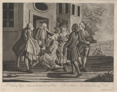 Il figliol prodigo reclama la bontà del padre da Johann Elias Haid