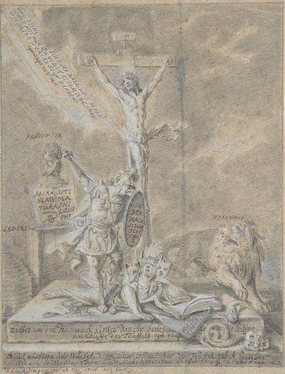Allegoria delle Virtù Cristiane da Johann Elias Ridinger