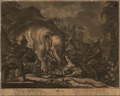 Ca. 1770 mezzatinta allegorica dell