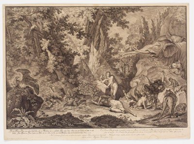 La creazione di Eva da Johann Elias Ridinger