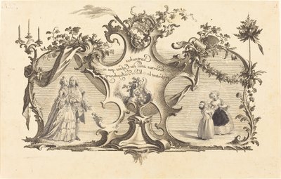 Cartouches Modernes avec des Enfans qui representant les Modes d