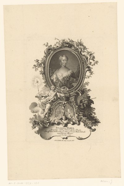 Ritratto di Juliana Maria van Sleeswijk Hollsteyn da Johann Esaias Nilson