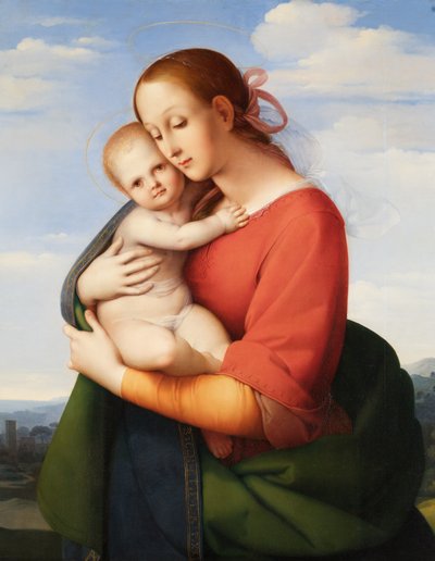 Madonna con bambino da Johann Evangelist Scheffer von Leonhardshoff