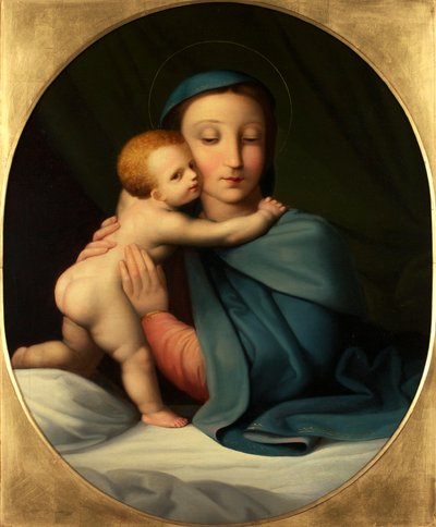 Madonna con bambino da Johann Evangelist Scheffer von Leonhardshoff