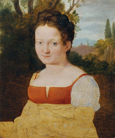 Ritratto di ragazza da Johann Evangelist Scheffer von Leonhardshoff
