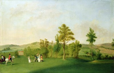 Paesaggio con figure da Johann F.A. school of Tischbein
