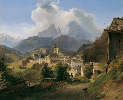 Berchtesgaden con il Watzmann da Johann Fischbach