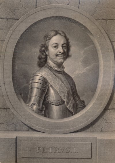 Pietro il Grande, Zar di Russia da Johann Friedrich Bause