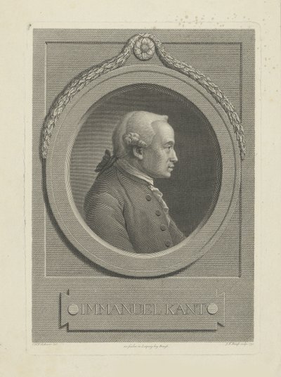 Ritratto di Immanuel Kant da Johann Friedrich Bause