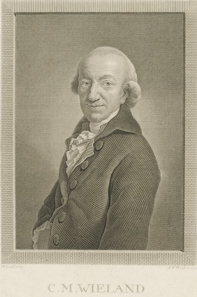 Ritratto del poeta e scrittore Christoph Martin Wieland da Johann Friedrich Bause