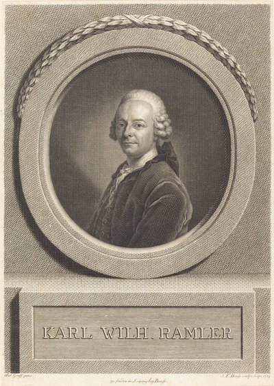 Karl Ramler da Johann Friedrich Bause after Anton Graff