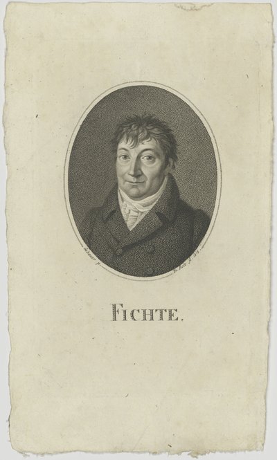 Ritratto di Johann Gottlieb Fichte da Johann Friedrich Bolt