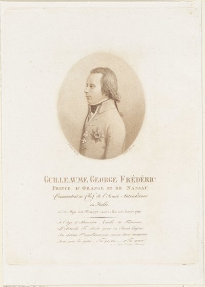 Ritratto di Federico, principe di Orange-Nassau da Johann Friedrich Bolt
