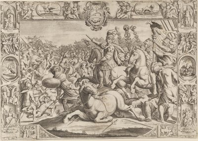 Allegoria su Urbano VIII, Papa (Maffeo Barberini 1623-1644) da Johann Friedrich Greuter