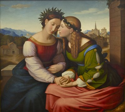 Italia e Germania Sulamith e Maria, 1828 da Johann Friedrich Overbeck