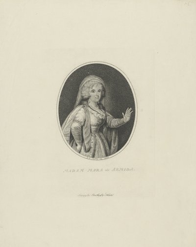 Gertrud Elisabeth Mara, nata Schmeling 1749-1833 come Armida, 1801 da Johann Friedrich Schröter