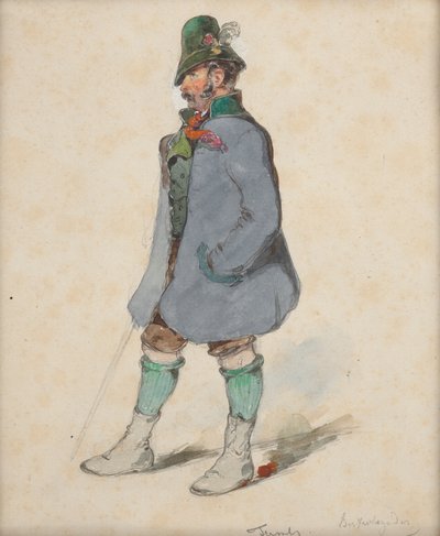 Contadino in costume di Berchtesgaden da Johann Friedrich Treml