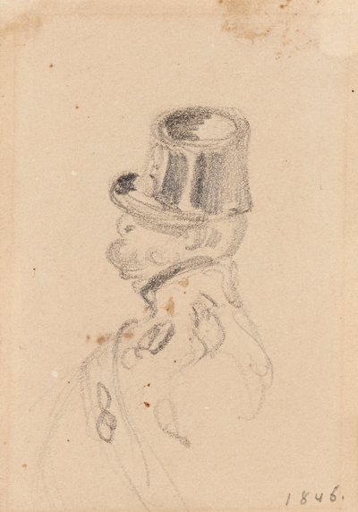 Schizzo di soldato da Johann Friedrich Treml