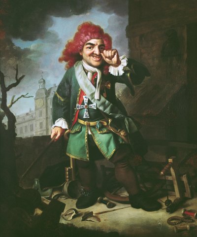 Ritratto di Clemens Perkeo, giullare alla corte di Heidelberg da Johann Georg Dathan