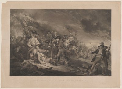 La battaglia di Bunker Hill da Johann Georg Nordheim