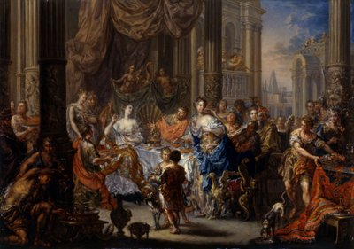 Il banchetto di Cleopatra da Johann Georg Platzer