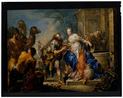 Eliezer e Rebecca da Johann Georg Platzer
