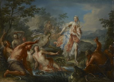Latona che trasforma i contadini licii in rane da Johann Georg Platzer